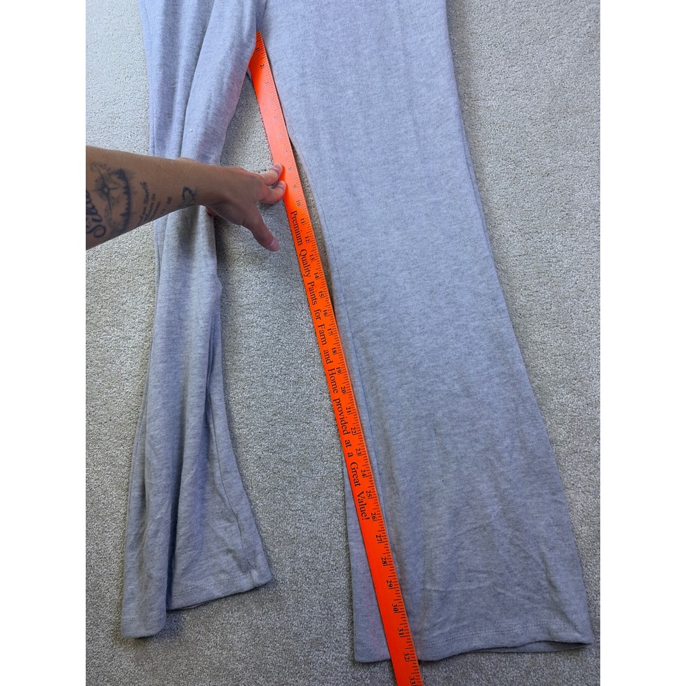 Ultra Flirt Live & Lounge Flare Pants Womens Large Gray Ribbed Waistband NEW - Picture 8 of 9
